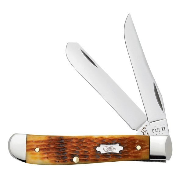 Knife, Case Jigged Antique Bone Mini Trapper, Case Cutlery, Mfr#: 52830